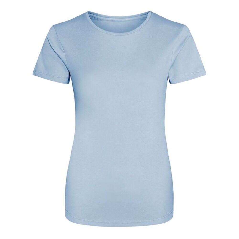 Just Cool Womens/Ladies Sports Plain T-Shirt / Sky Blue